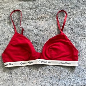Calvin Klein padless bra.